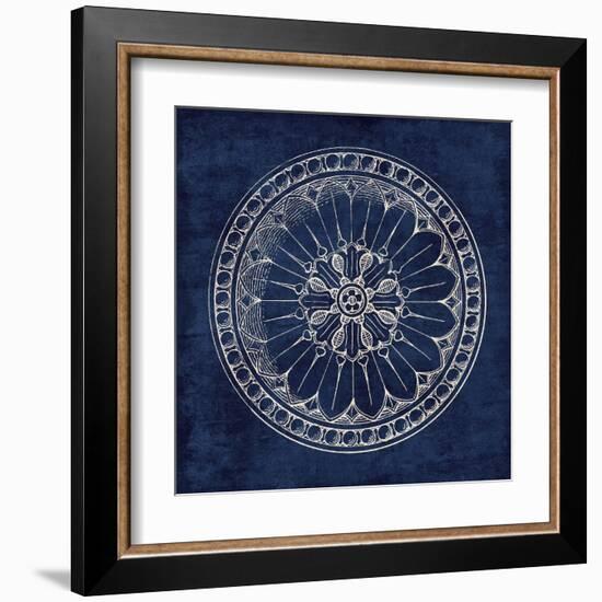 Rosette I Indigo-Wild Apple Portfolio-Framed Art Print