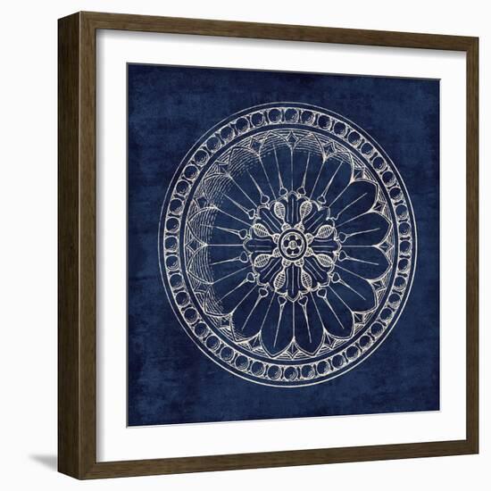 Rosette I Indigo-Wild Apple Portfolio-Framed Art Print