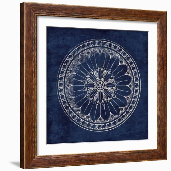 Rosette I Indigo-Wild Apple Portfolio-Framed Art Print