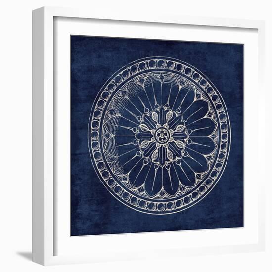 Rosette I Indigo-Wild Apple Portfolio-Framed Art Print