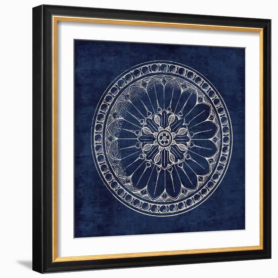 Rosette I Indigo-Wild Apple Portfolio-Framed Art Print