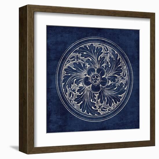 Rosette II Indigo-Wild Apple Portfolio-Framed Art Print