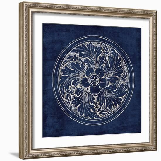 Rosette II Indigo-Wild Apple Portfolio-Framed Art Print