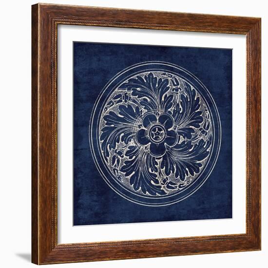 Rosette II Indigo-Wild Apple Portfolio-Framed Art Print