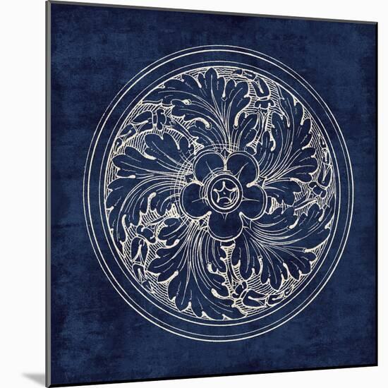 Rosette II Indigo-Wild Apple Portfolio-Mounted Art Print