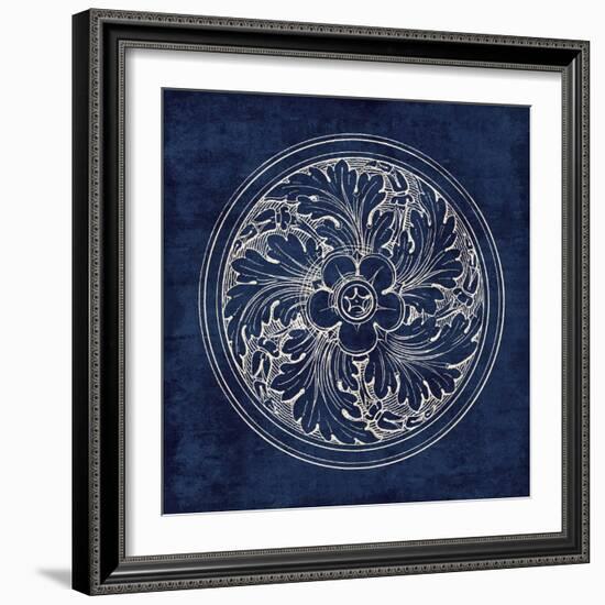 Rosette II Indigo-Wild Apple Portfolio-Framed Art Print