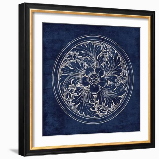 Rosette II Indigo-Wild Apple Portfolio-Framed Art Print