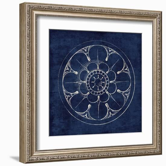 Rosette III Indigo-Wild Apple Portfolio-Framed Art Print