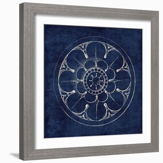 Rosette III Indigo-Wild Apple Portfolio-Framed Art Print