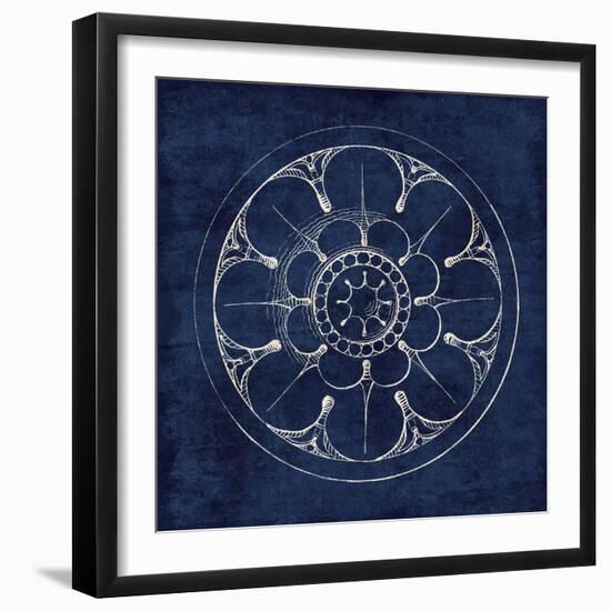 Rosette III Indigo-Wild Apple Portfolio-Framed Art Print