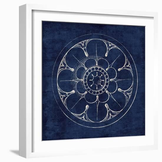 Rosette III Indigo-Wild Apple Portfolio-Framed Art Print