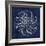 Rosette IV Indigo-Wild Apple Portfolio-Framed Art Print