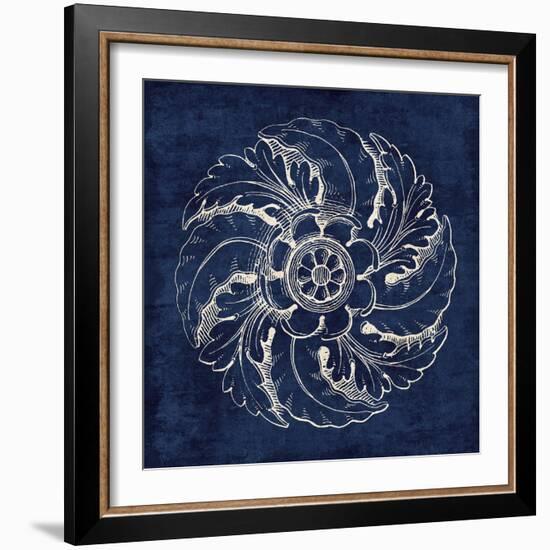 Rosette IV Indigo-Wild Apple Portfolio-Framed Art Print