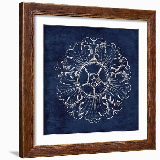 Rosette VI Indigo-Wild Apple Portfolio-Framed Art Print