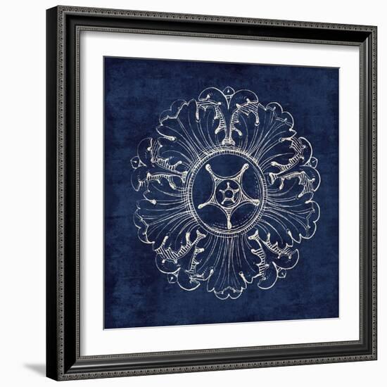 Rosette VI Indigo-Wild Apple Portfolio-Framed Art Print