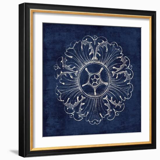 Rosette VI Indigo-Wild Apple Portfolio-Framed Art Print