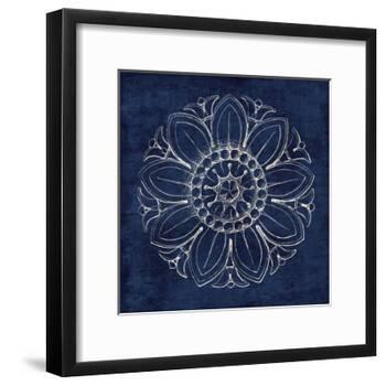 Rosette VII Indigo-Wild Apple Portfolio-Framed Art Print