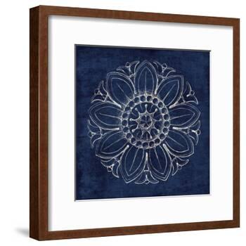 Rosette VII Indigo-Wild Apple Portfolio-Framed Art Print