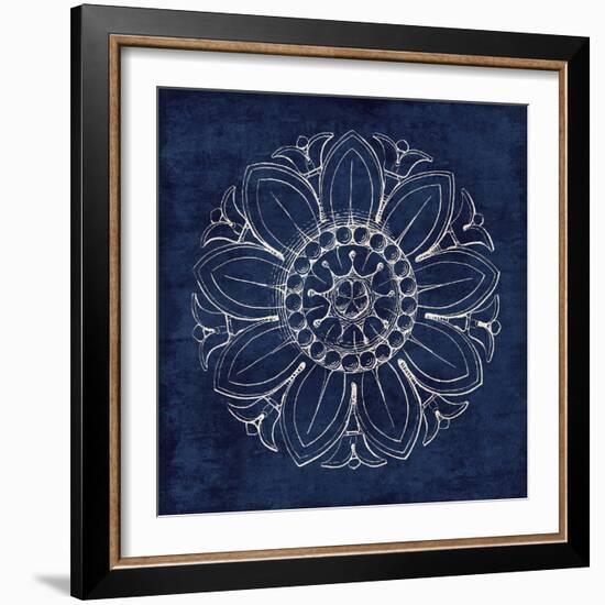 Rosette VII Indigo-Wild Apple Portfolio-Framed Art Print