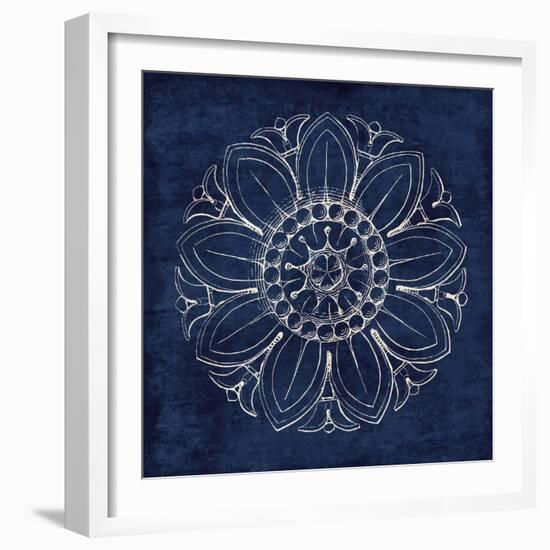 Rosette VII Indigo-Wild Apple Portfolio-Framed Art Print