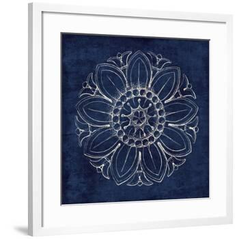 Rosette VII Indigo-Wild Apple Portfolio-Framed Art Print