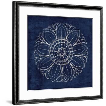 Rosette VII Indigo-Wild Apple Portfolio-Framed Art Print