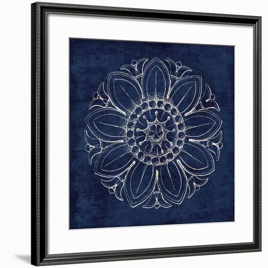 Rosette VII Indigo-Wild Apple Portfolio-Framed Art Print