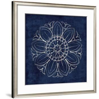 Rosette VII Indigo-Wild Apple Portfolio-Framed Art Print