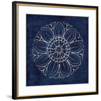 Rosette VII Indigo-Wild Apple Portfolio-Framed Art Print