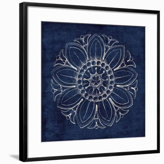 Rosette VII Indigo-Wild Apple Portfolio-Framed Art Print