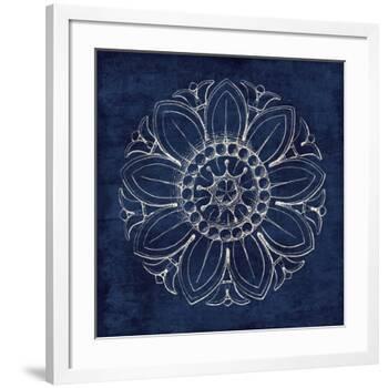 Rosette VII Indigo-Wild Apple Portfolio-Framed Art Print