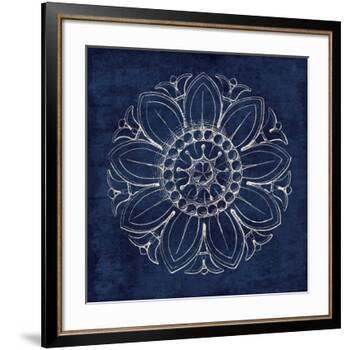Rosette VII Indigo-Wild Apple Portfolio-Framed Art Print