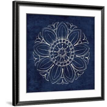 Rosette VII Indigo-Wild Apple Portfolio-Framed Art Print