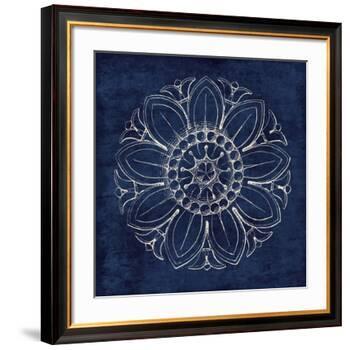 Rosette VII Indigo-Wild Apple Portfolio-Framed Art Print