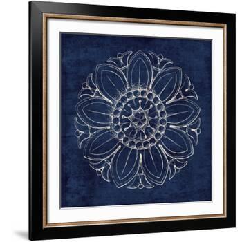 Rosette VII Indigo-Wild Apple Portfolio-Framed Art Print