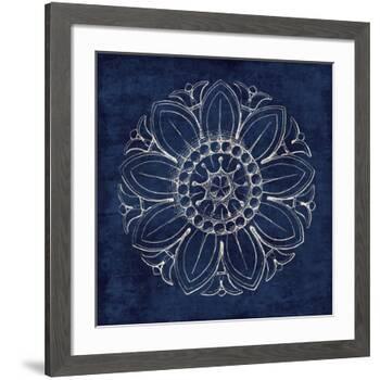 Rosette VII Indigo-Wild Apple Portfolio-Framed Art Print