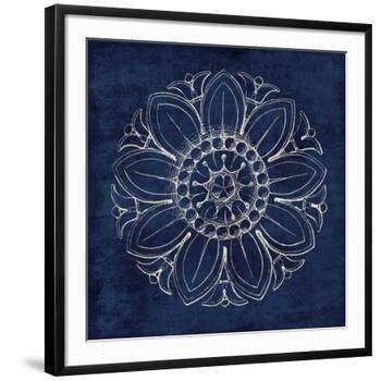 Rosette VII Indigo-Wild Apple Portfolio-Framed Art Print