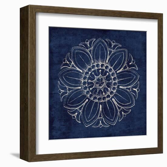 Rosette VII Indigo-Wild Apple Portfolio-Framed Art Print