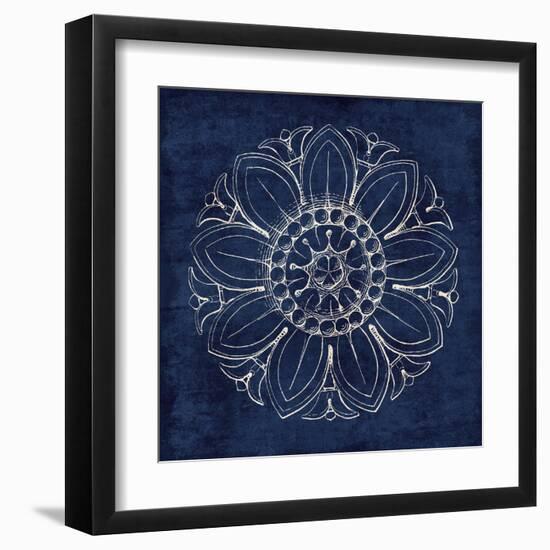 Rosette VII Indigo-Wild Apple Portfolio-Framed Art Print