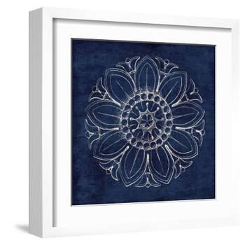 Rosette VII Indigo-Wild Apple Portfolio-Framed Art Print