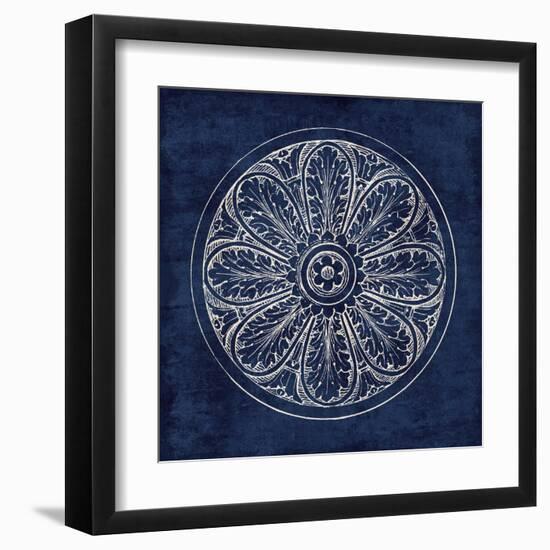 Rosette VIII Indigo-Wild Apple Portfolio-Framed Art Print