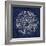 Rosette VIII Indigo-Wild Apple Portfolio-Framed Art Print