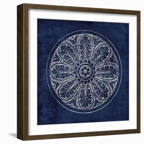 Rosette VIII Indigo-Wild Apple Portfolio-Framed Art Print