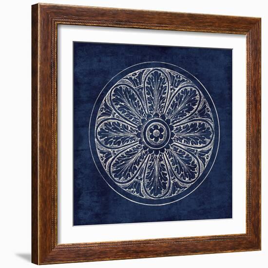 Rosette VIII Indigo-Wild Apple Portfolio-Framed Art Print