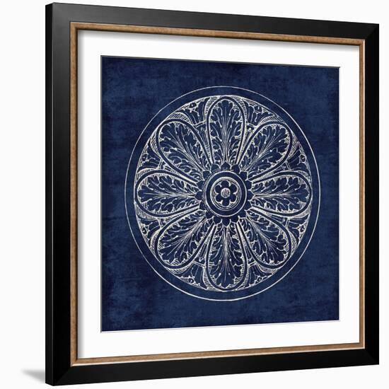 Rosette VIII Indigo-Wild Apple Portfolio-Framed Art Print