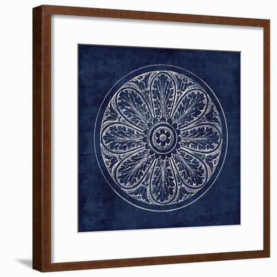 Rosette VIII Indigo-Wild Apple Portfolio-Framed Art Print