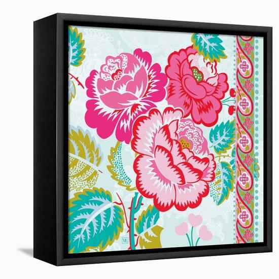 Rosey Florals-Violet Leclaire-Framed Stretched Canvas