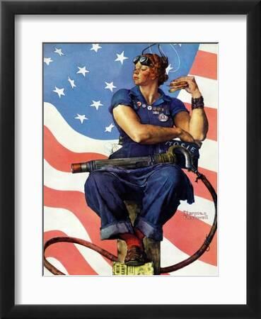 Rosie the Riveter, May 29,1943' Giclee Print - Norman Rockwell