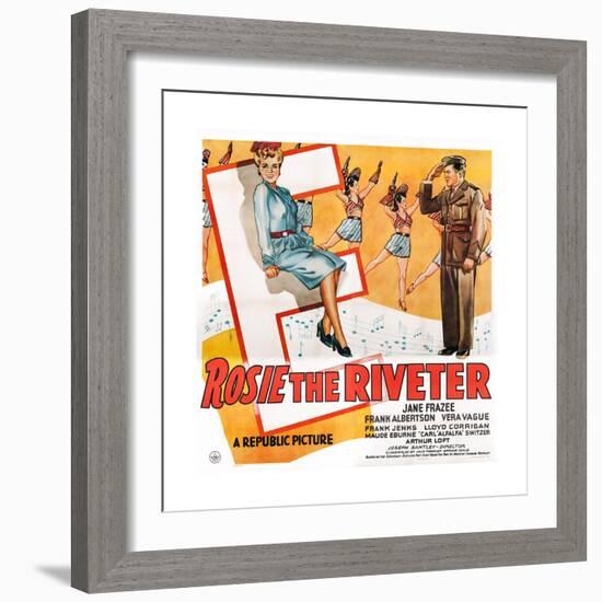 Rosie the Riveter-null-Framed Art Print