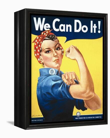 Rosie the Riveter-J Howard Miller-Framed Stretched Canvas